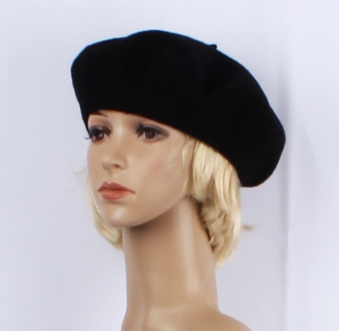 Headstart  wool beret black Style : HS/5055BLK image 0